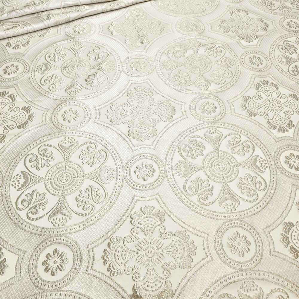 Church brocade white with silver (Drevlyanskaya) Church brocade white with silver (Drevlyanskaya)