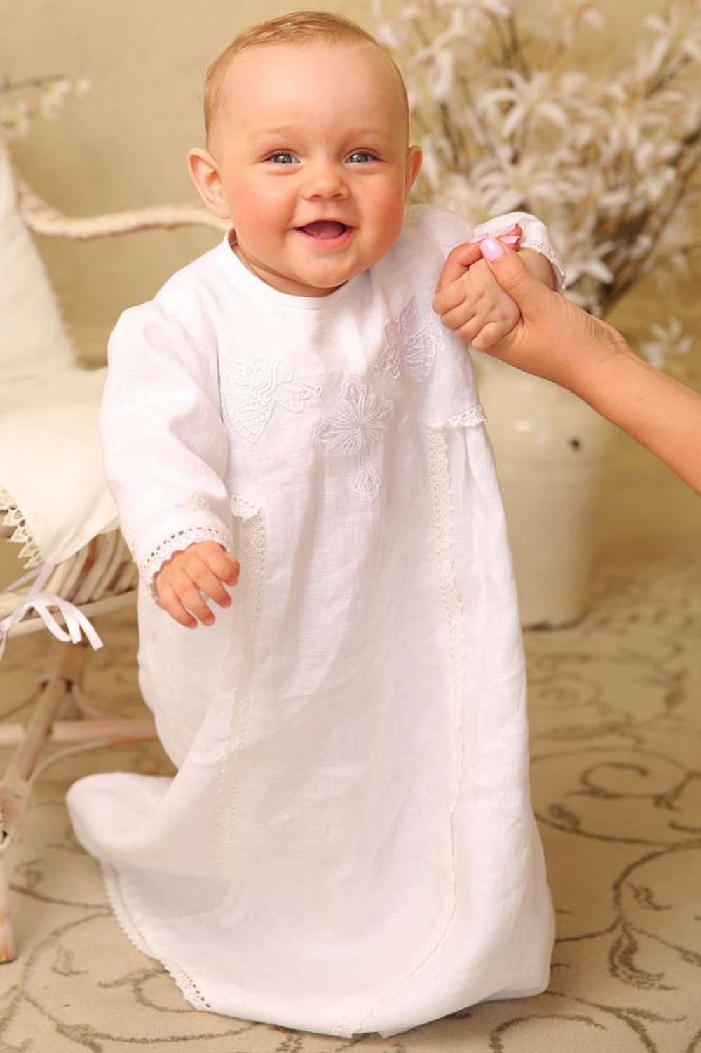 Рубашка льняная с вышивкой «Ангел мой» Рубашка льняная с вышивкой «Ангел мой»