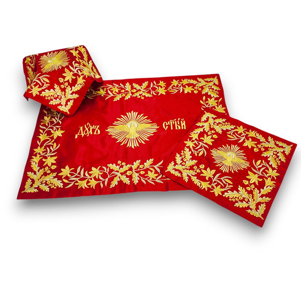 Комплект для литургии из парчи «Троицкий» Комплект для литургии из парчи «Троицкий»